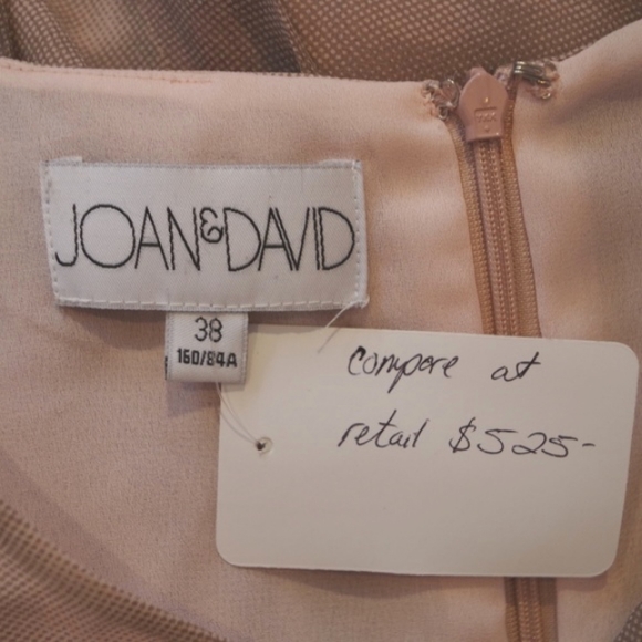 Joan and David Silk Cocktail Dress- Sz. 38 (Sm) - Picture 3 of 3